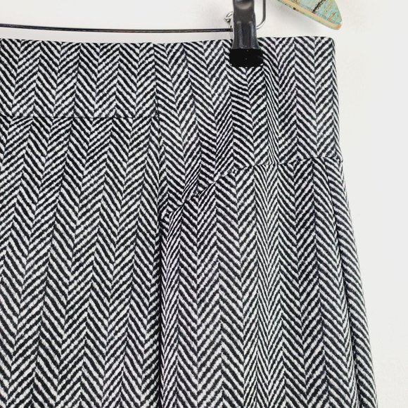 Michael Kors A-line Herringbone Print Skirt Sz L - Picture 3 of 8